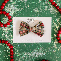 Tan Tartan | Classic Bow | Christmas 24 Collection