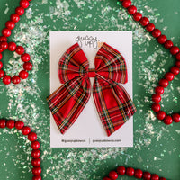 Red Tartan | Sailor Bow | Christmas 24 Collection