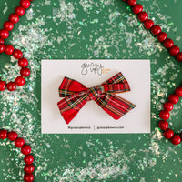 Red Tartan | Classic Bow | Christmas 24 Collection