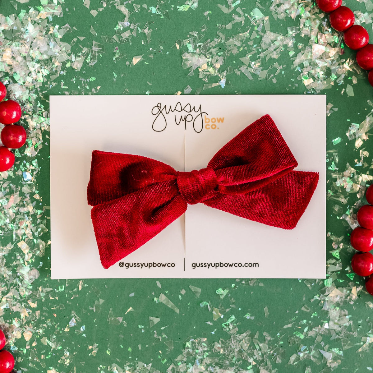 Burgundy Velvet | School Girl Bow