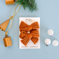 Gingerbread Sweater Pigtail Set | Christmas 24 Collection