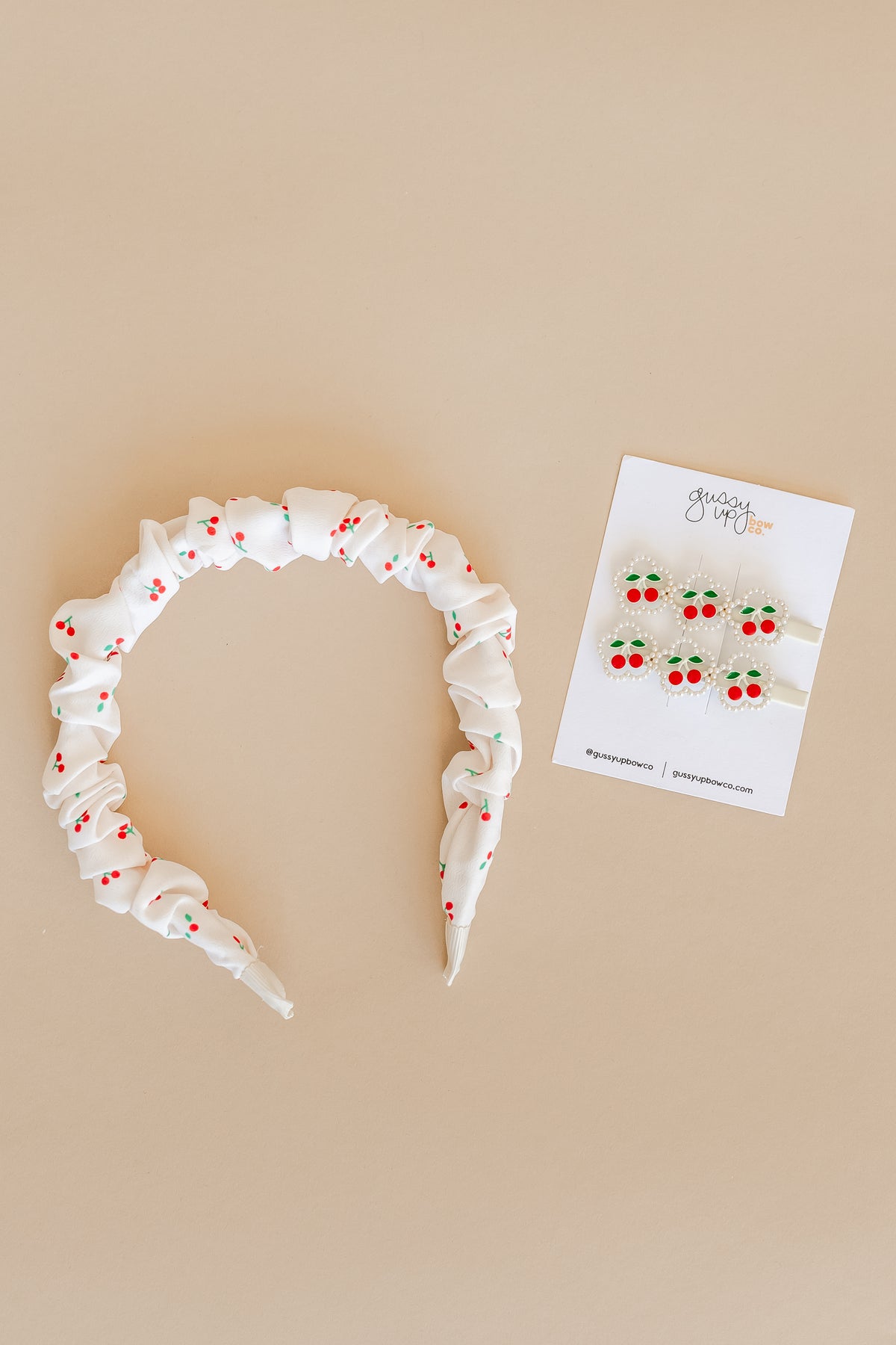 Cherries Ruffle Headband