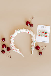 Cherries Ruffle Headband