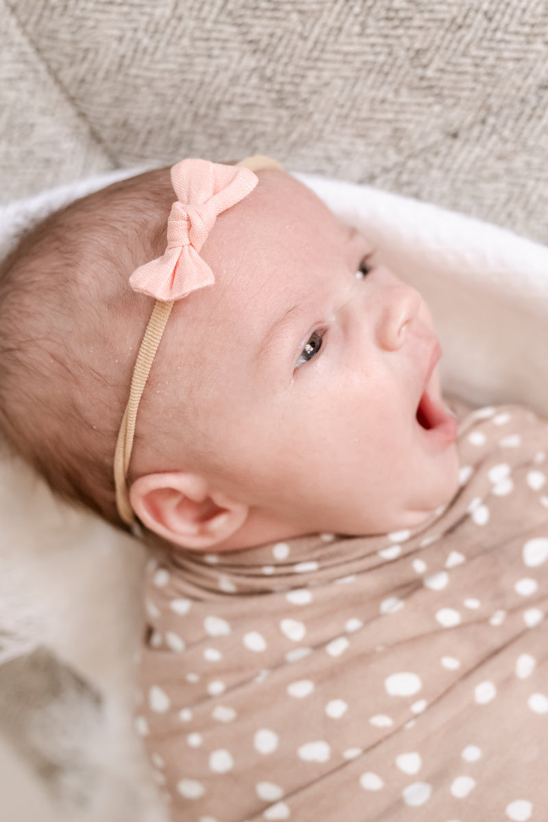 Girly Mini Knot Bow Set | Newborn Bows