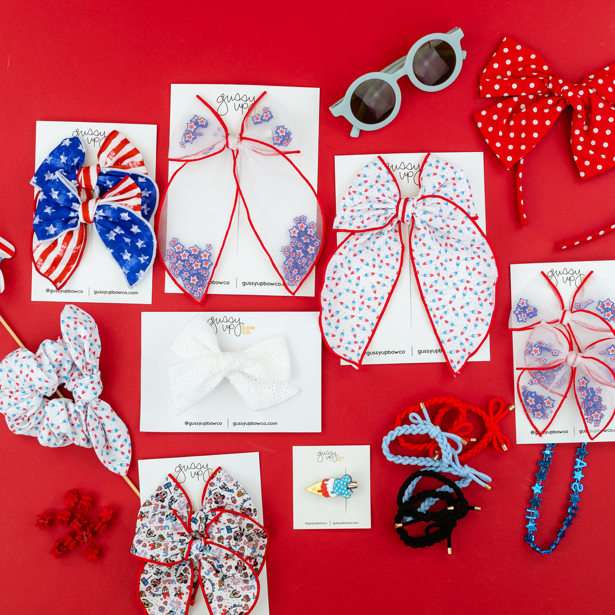 Stars and Stripes | Whimsy Pigtail Set