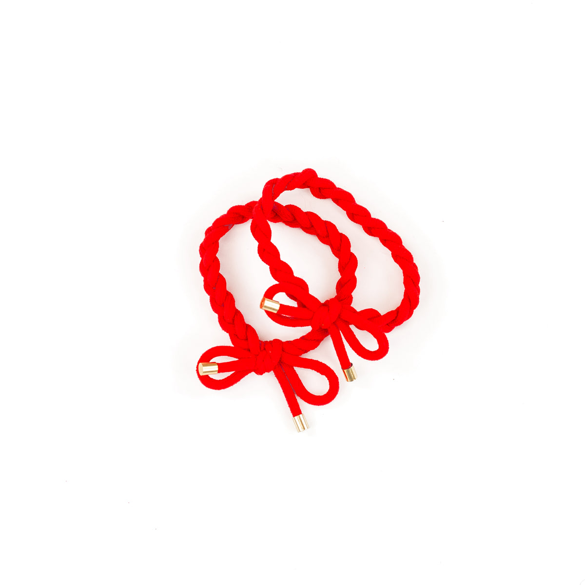 Red Braided Hair Tie Set | Yankee Doodle Darling Collection