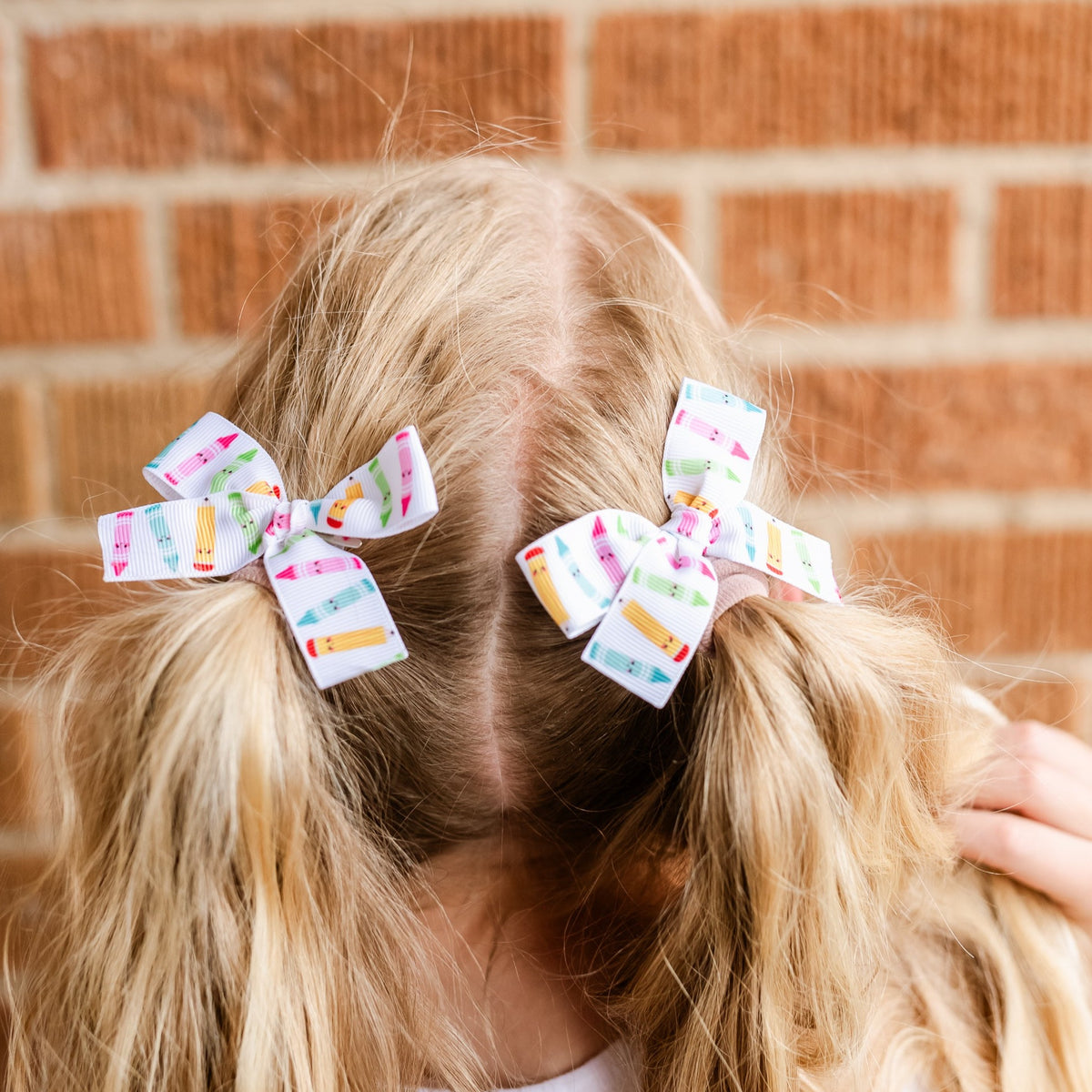 Crayons Ribbon Pigtail Set | Back to School 24 Collection