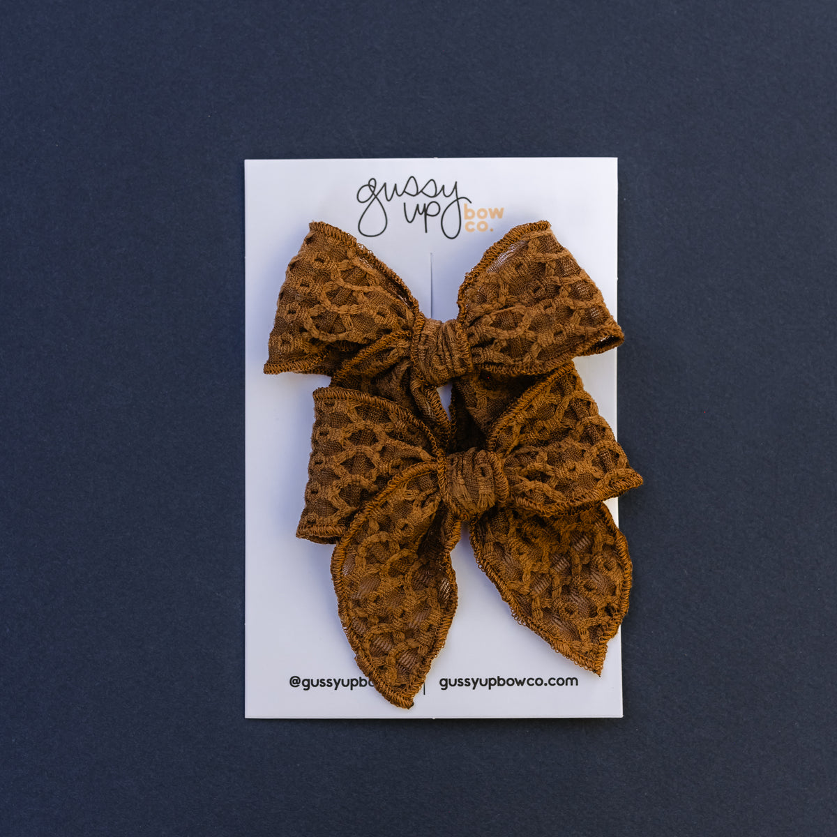 Chocolate Waffle Whimsy Pigtail Set