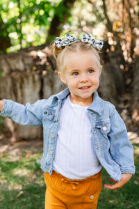 Hounds Tooth Whimsy Pigtail Set