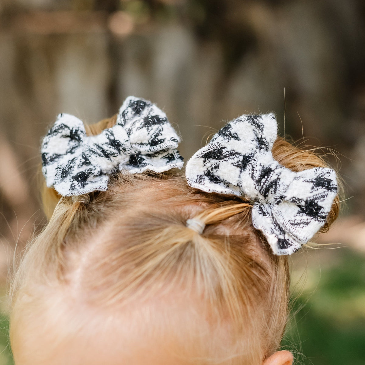 Hounds Tooth Whimsy Pigtail Set