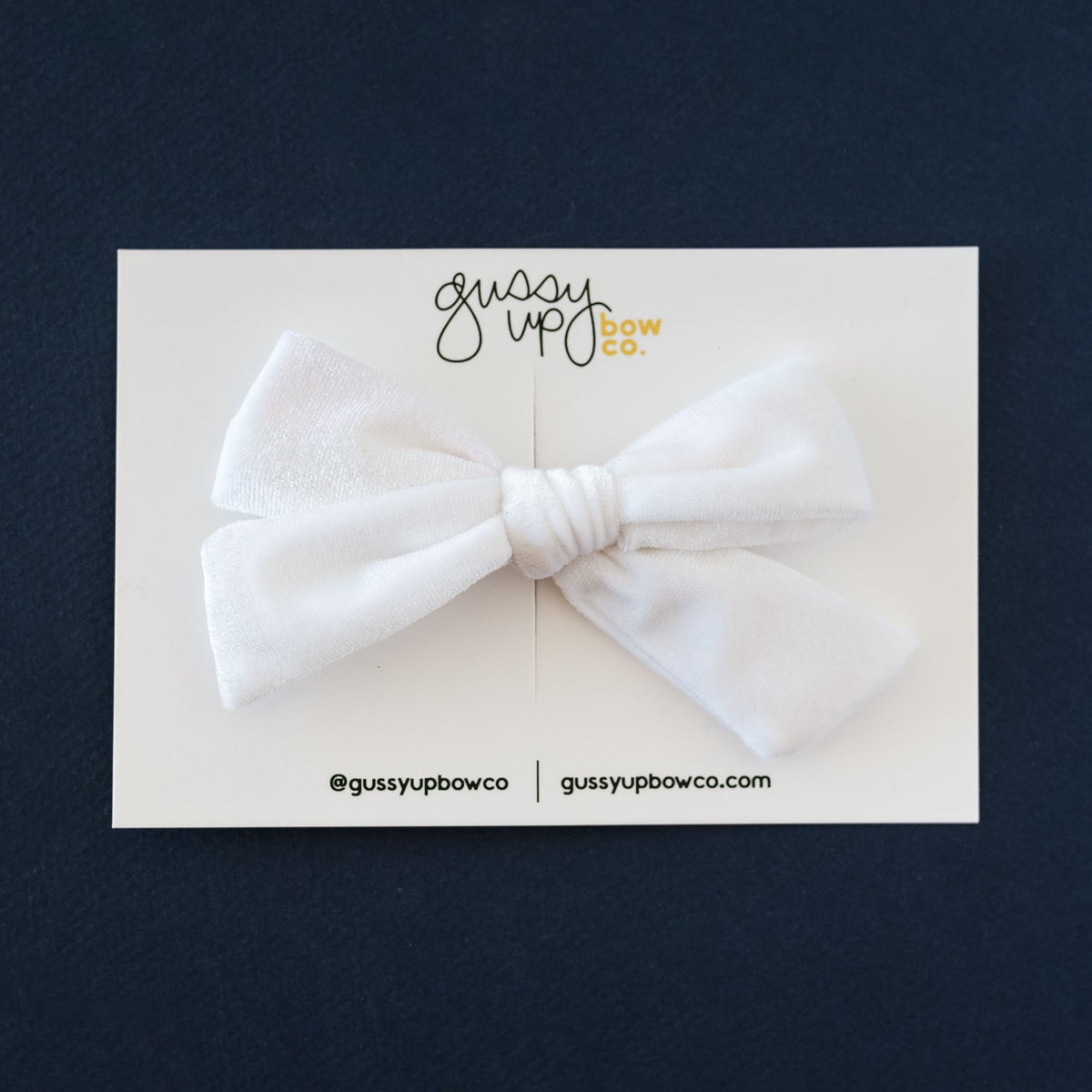 White Velvet | School Girl Bow