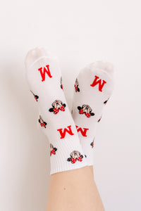 Varsity Girl Mouse | Socks | Happiest Place Collection