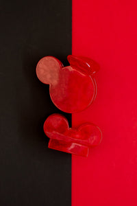 Red Large Mouse Claw Clip | Happiest Place 2.0 Collection