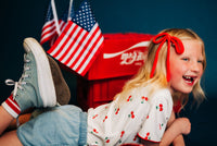 Red Knit Bow
