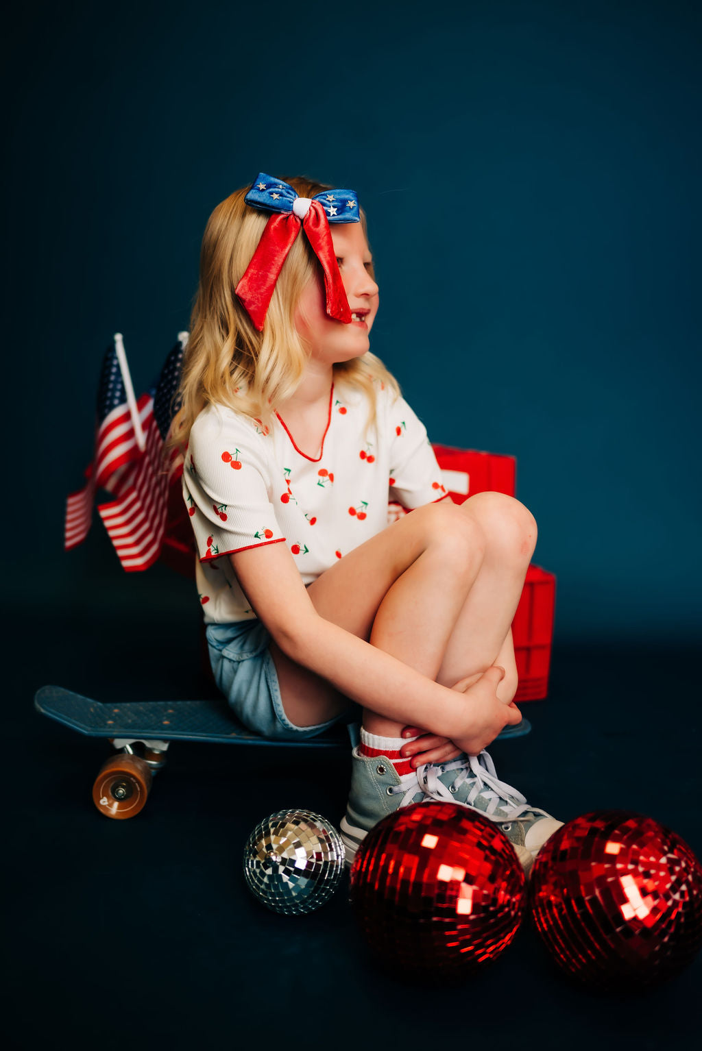 USA Sequin Extra Bow