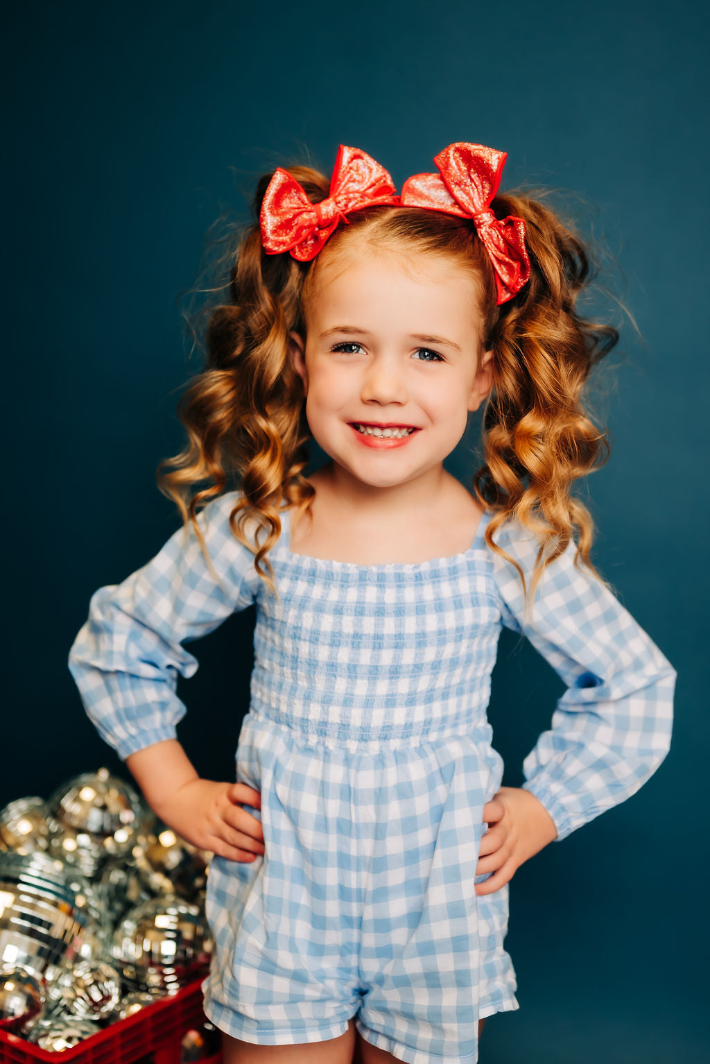 Red Shimmer | Whimsy Pigtail Set