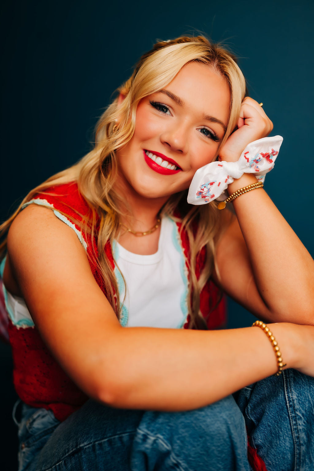 Red, White and Blue Shaker | Scrunchy