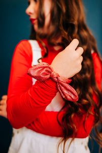 Red Shimmer | Scrunchy