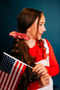 Red Shimmer | Scrunchy