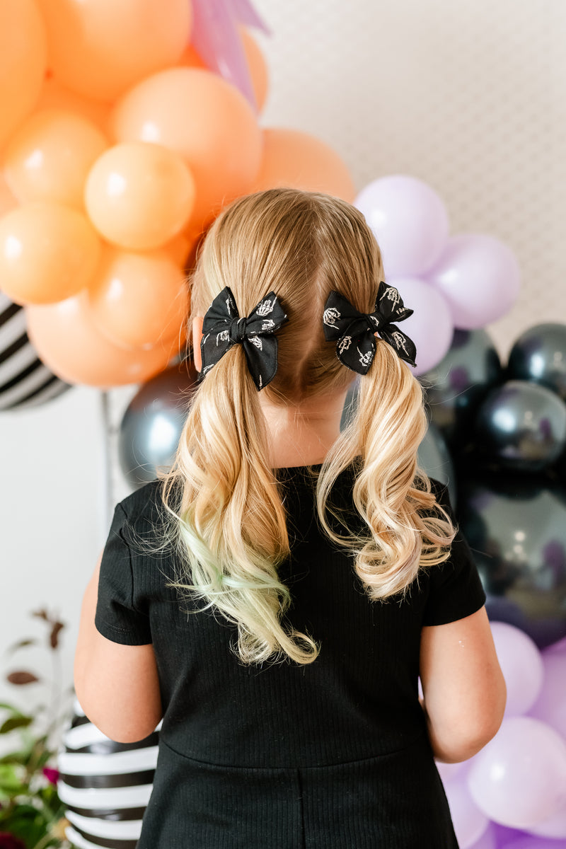 Mrs. Bones Whimsy Pigtail Set | Halloween 24 Collection