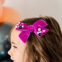 Hocus Pocus Sequin Velvet | School Girl Bow | Halloween 24 Collection