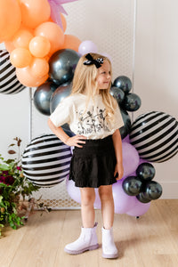 Skeleton Sequin Velvet | School Girl Bow | Halloween 24 Collection