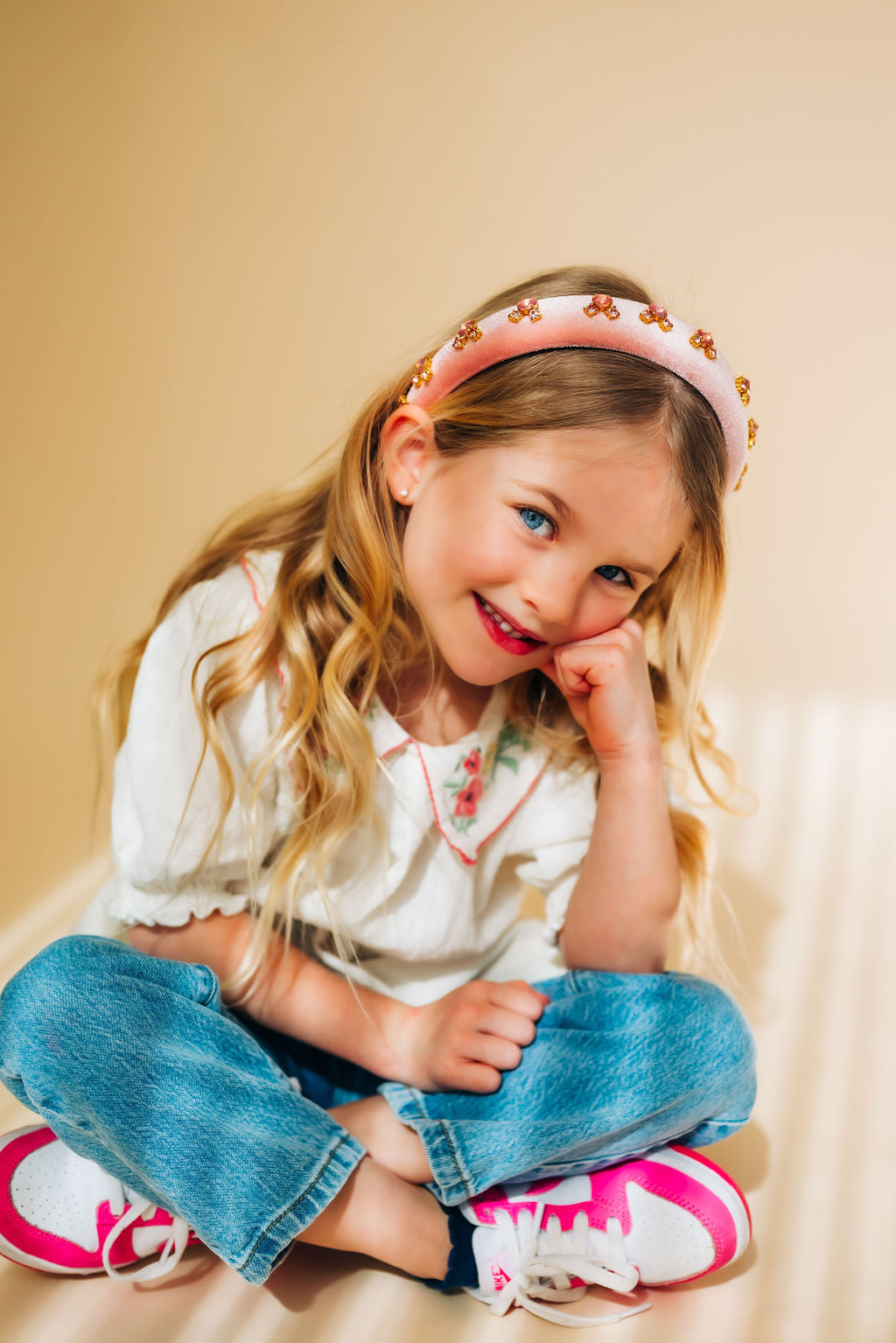 Pink Jewel Mouse Headband