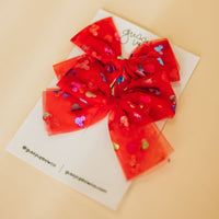 Red Mouse Tulle Pigtail Set