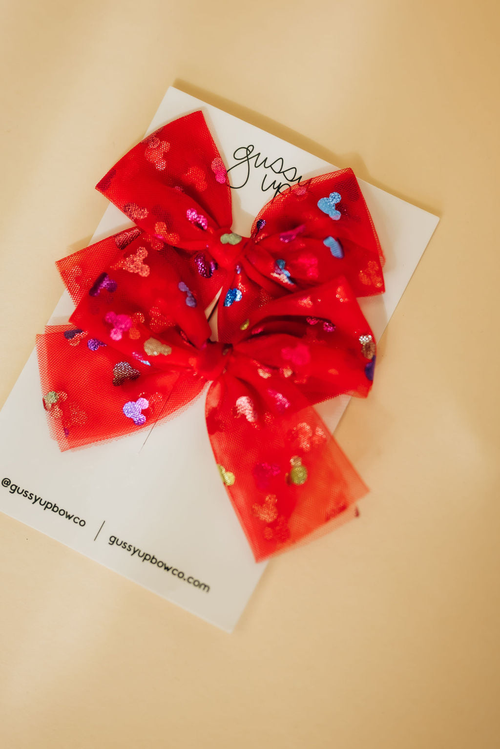 Red Mouse Tulle Pigtail Set