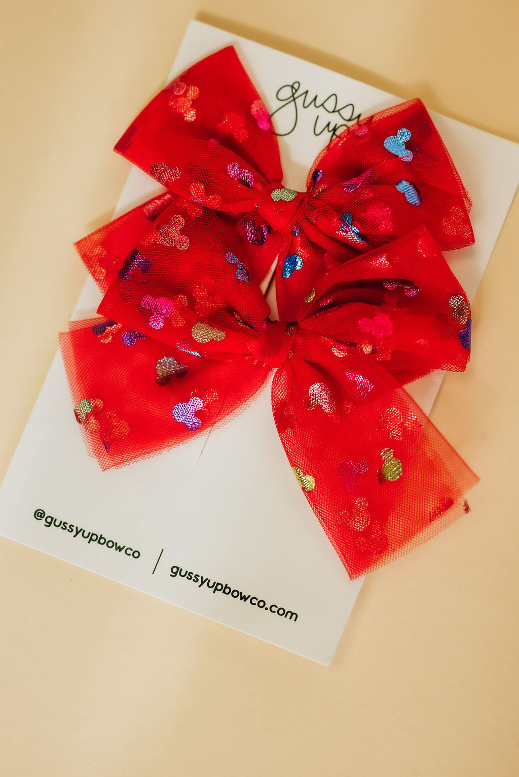 Red Mouse Tulle Pigtail Set