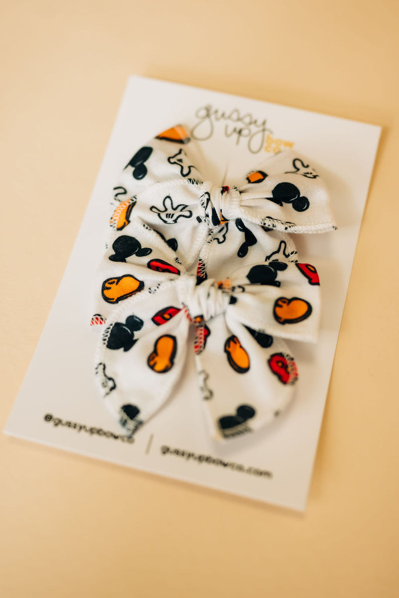 Mouse Jumble Whimsy Pigtail Set