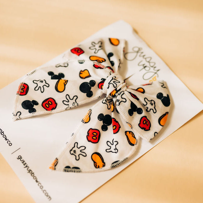 Mouse Jumble Whimsy Bow