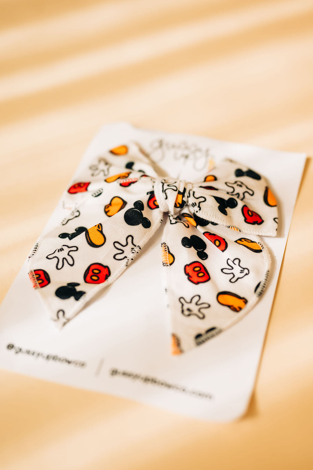 Mouse Jumble Whimsy Bow