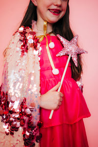 Pink Fancy Sequin Cape