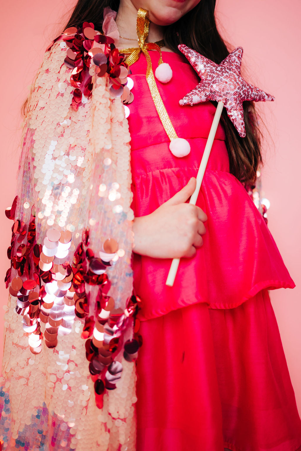 Pink Fancy Sequin Cape