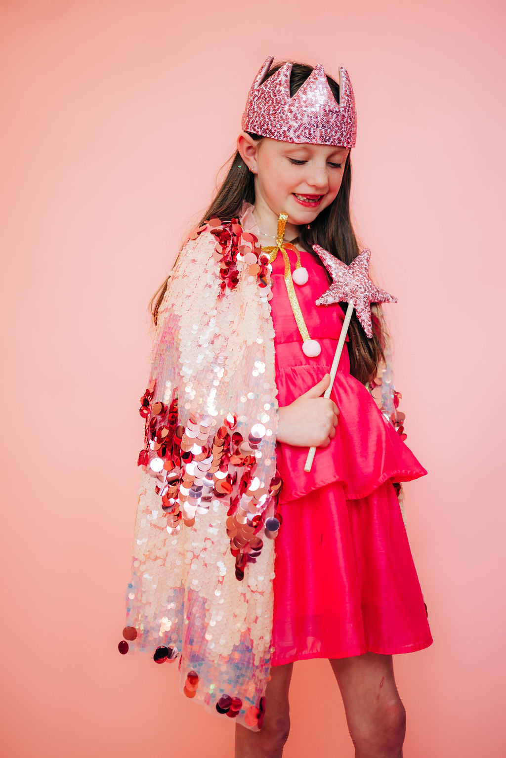 Pink Fancy Sequin Cape