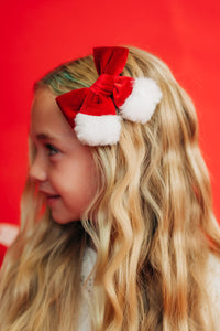 Santa Baby Velvet Bow