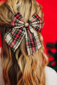 Tan Tartan | Sailor Bow | Christmas 24 Collection