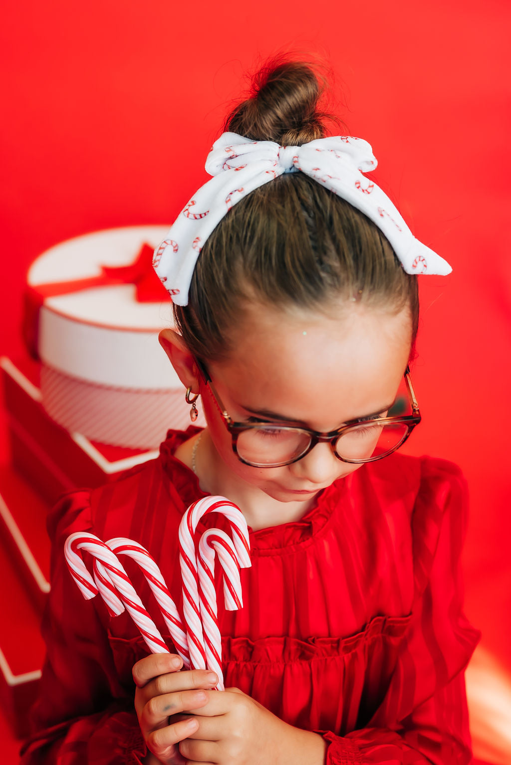 Candy Cane Velvet Extra Bow