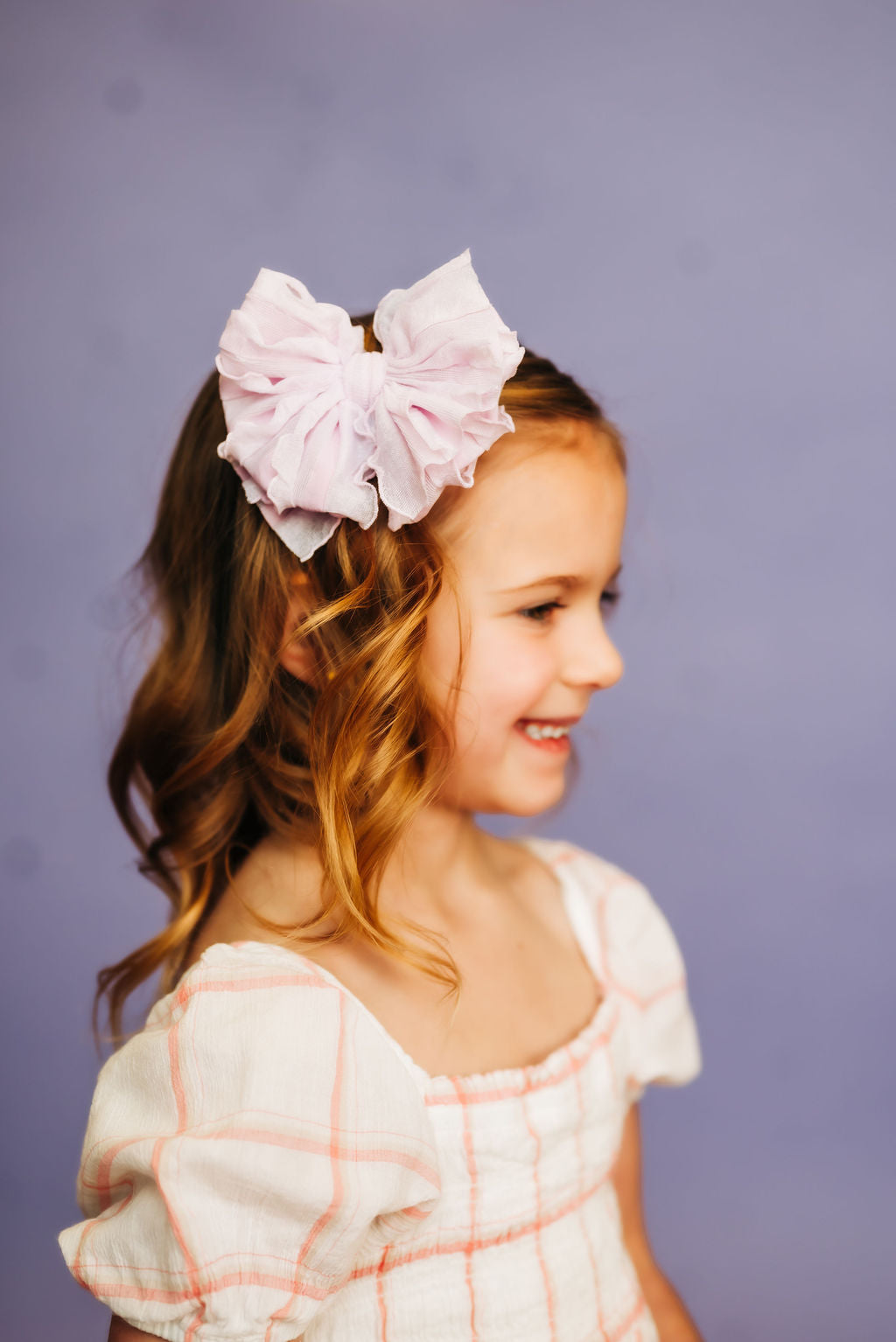 Lilac Ruffle | Bubble Bow