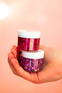 Bright Pink Hair Glitter