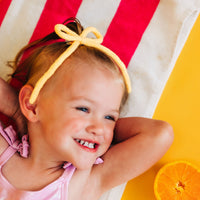 Butter Yellow Knit Bow