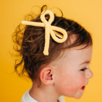 Butter Yellow Knit Pigtail Set