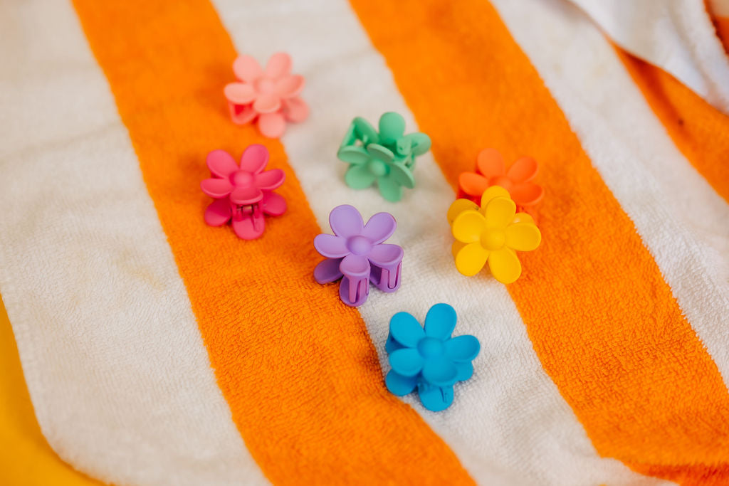 Mini Flower Claw Clip Bundle