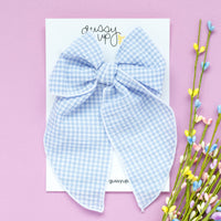 Blue Gingham | Whimsy Bow