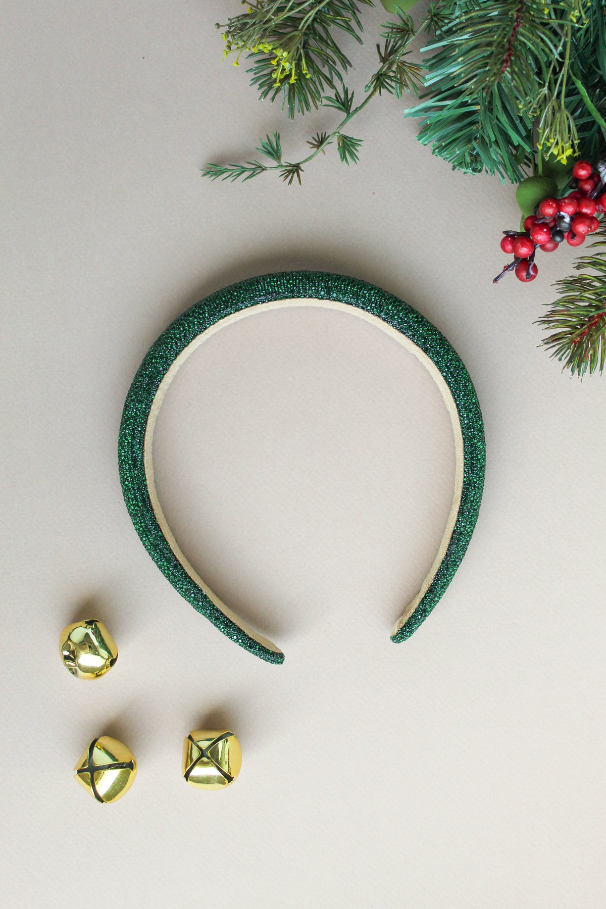 Green Sparkle Headband | Christmas 24 Collection