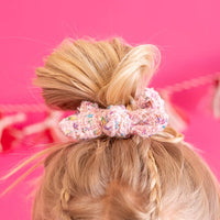 Pink Prep School Scrunchy