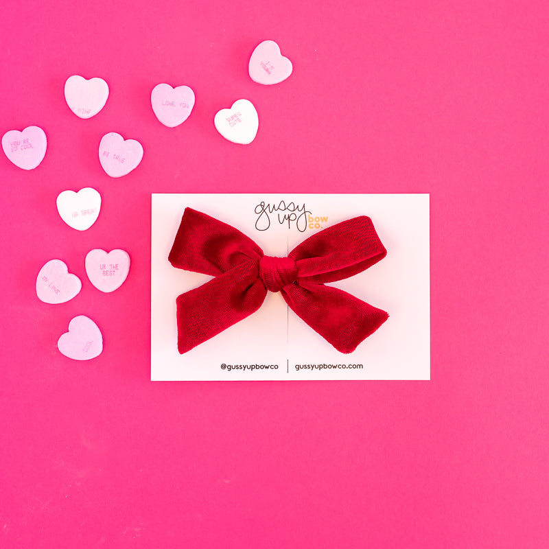 Love Story Velvet | School Girl Bow | Valentine Collection