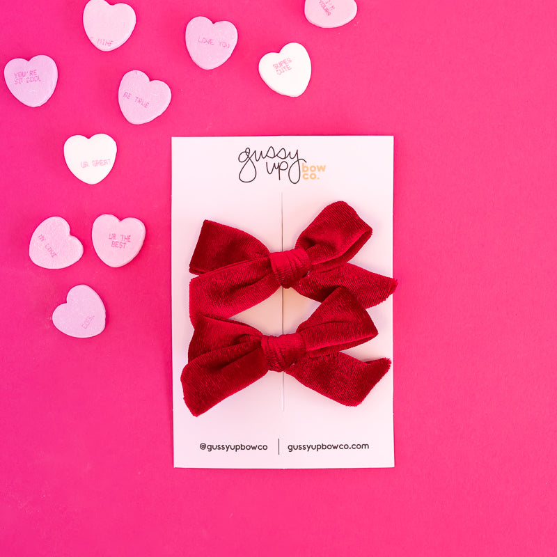 Love Story Velvet | School Girl Pigtail Set | Valentine Collection