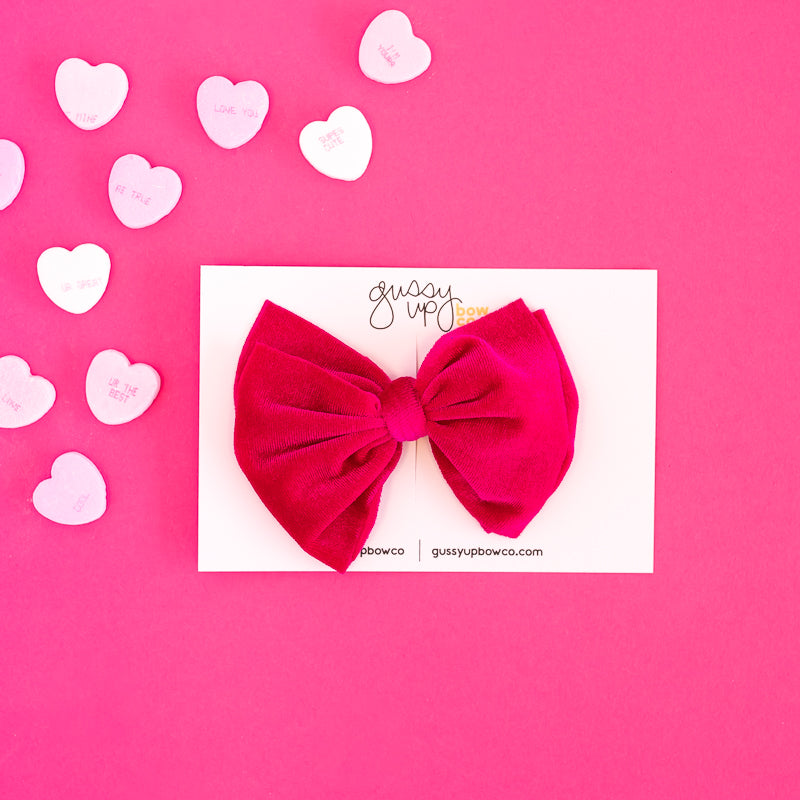 Fuchsia Velvet | Bubble Bow